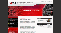 Desktop Screenshot of orbittech.com